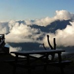 MTB-Ortler-Umrundung: Start bei Traumwetter an der Haselgruber Hütte. | Foto: Anke Hoffmann