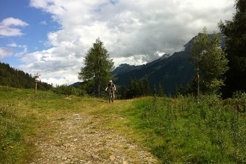 Eine Alternative zur Fahrstraße auf dem Weg zum Tonale-Pass ist die alte Tonalestraße. Sie verläuft stets etwa 100 Höhenmeter über der Fahrstraße - und das auch noch auf der Sonnenseite! | Foto: Anke Hoffmann