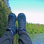 Auch beim Härtetest im See bleiben die Füße trocken. | Foto: Michaela Simchen