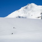 Skitouren im Oberengadin: Weite Hänge bestimmen die Landschaft oberhalb der Waldgrenze. | Foto: Franz Mösbauer