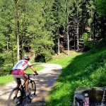 Am Moosbrunnen trifft man auf Sportler aller Couleur - Biker, Läufer und Wanderer. | Foto: Sabine Dettling
