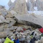 Im Basecamp für den Torre Egger, dem Norweger-Biwak. | Foto: Korra Pesce