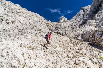Der steile Abstieg durch das Ofental erfordert Konzentration…. | Foto: Franz Güntner