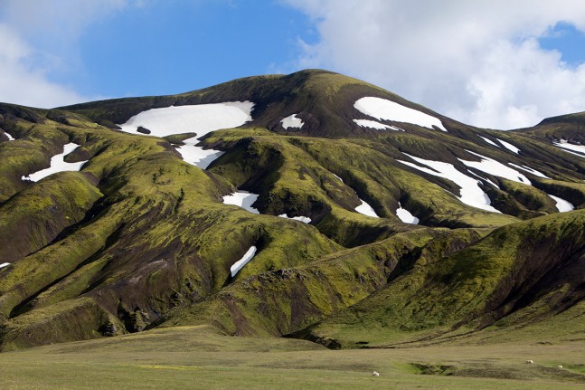 Braun-Grün-Weiß: Die Farbenvielfalt im Hochland Islands ist beeindruckend. | Foto: Johannes Wolf