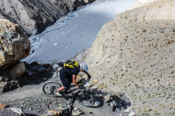 Mountainbiker im Lupra Valley