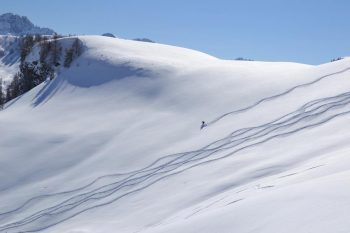 Die Abfahrt vom Penkkopf führt über einen weiten Hang. | Foto: Christina Bisanz-Sichert