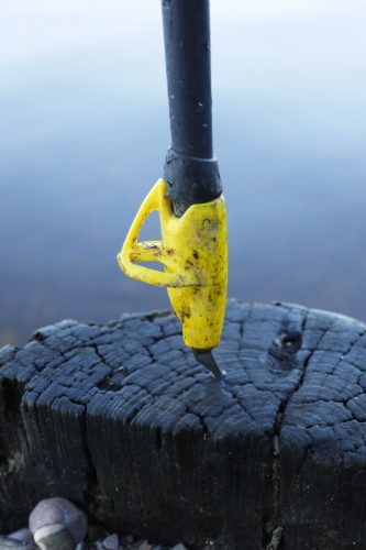 Die Fin Vario-Spitze beißt sich in jeden Untergrund, wie Tester Sebastian Krejci herausgefunden hat. | Foto: Sebastian Krejci