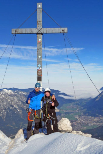 Einsames Gipfelglück auf der Alpspitze über Garmisch-Partenkirchen. | Foto: Ben Weiler