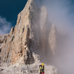 Der Sentiero Bocchette Alte im Bereich der Spalla di Brenta. | Foto: Mark Zahel