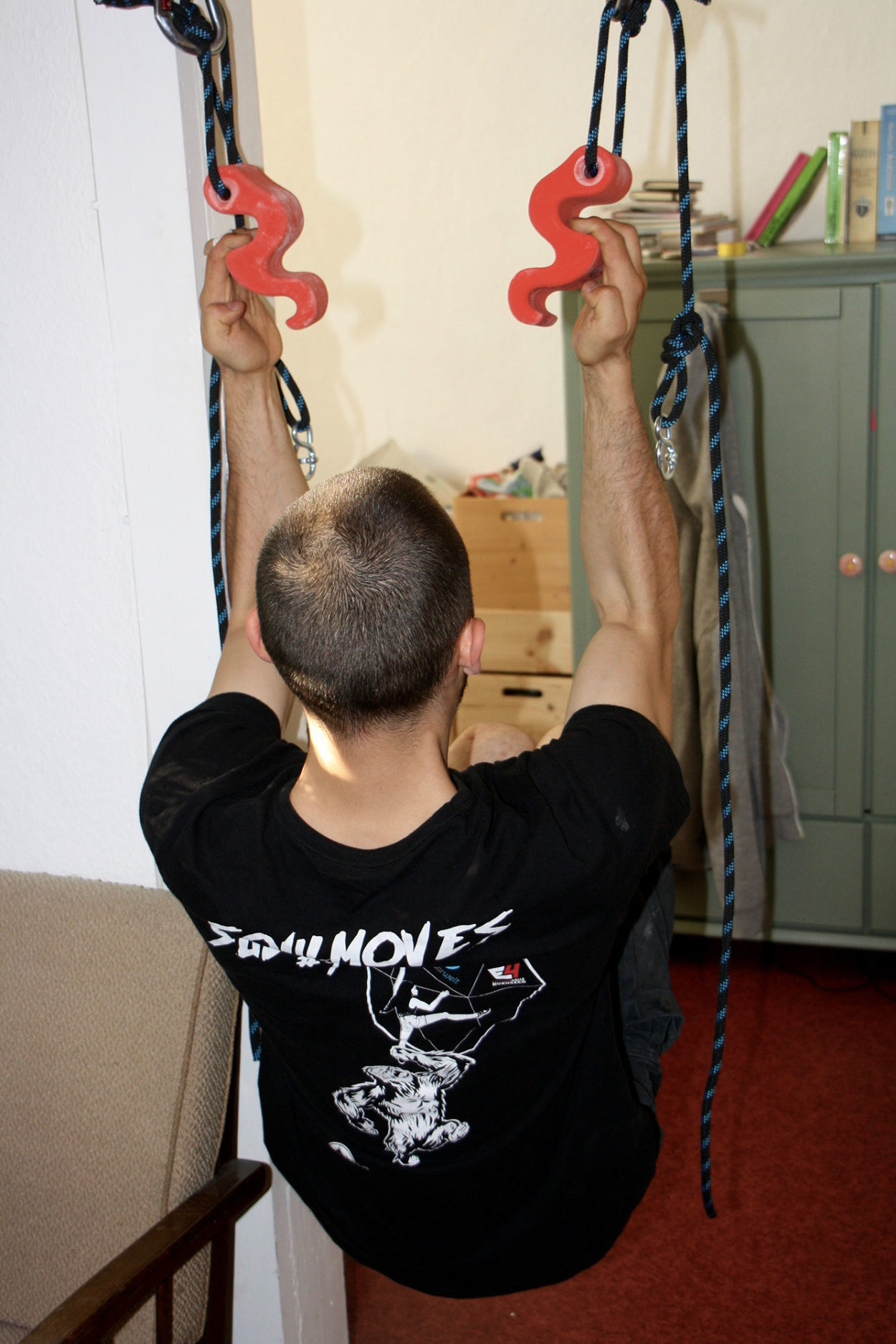 Die Hängehöhe der Griffe kann variiert werden. | Foto: Sophie Arnold