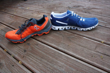 Unterschiedliche Schafthöhen beim ON Cloudventure Peak (links) und ON Cloud (rechts). | Foto: Sophie Arnold