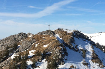 Das Gipfelkreuz des Taubensteins.