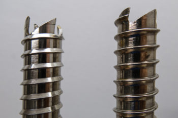 verschiedene Gewinde von Eisschrauben