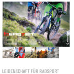 Nahaufnahme eines Mountainbikes beim Downhill