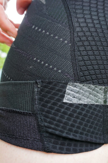 Beinabschluss der Bike Bib mit Silikonbändern