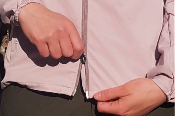 Der Reißverschluss der Daybreak Jacke