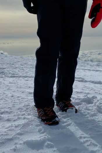 Bergsteiger im Schnee