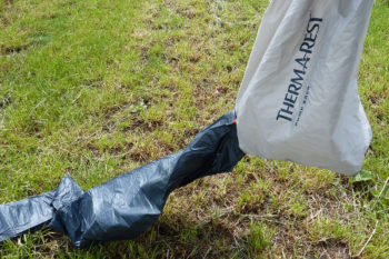 Pumpsack und Uberlite Isomatte