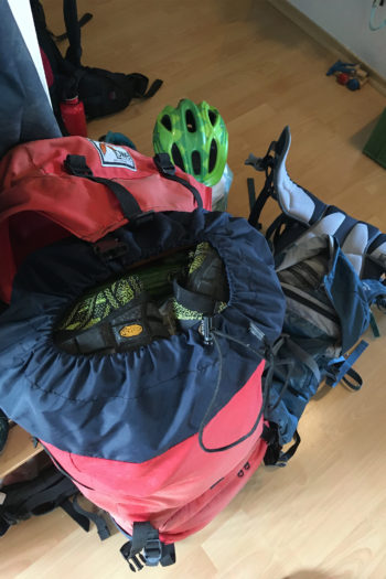 Der Meindl Pure Freedom im Rucksack