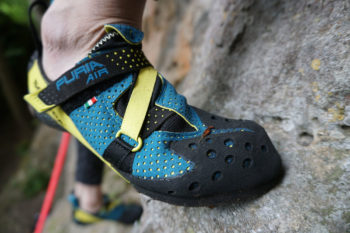 Der Scarpa Furia Air am Fels