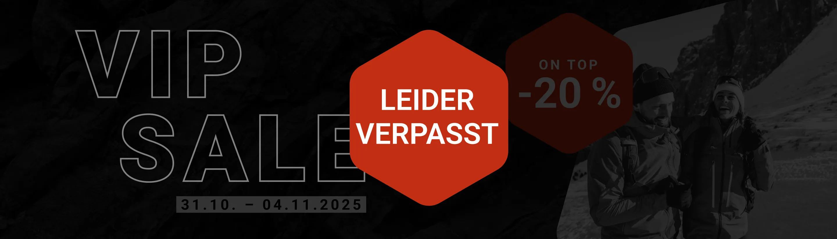 20% im VIP Sale leider verpasst